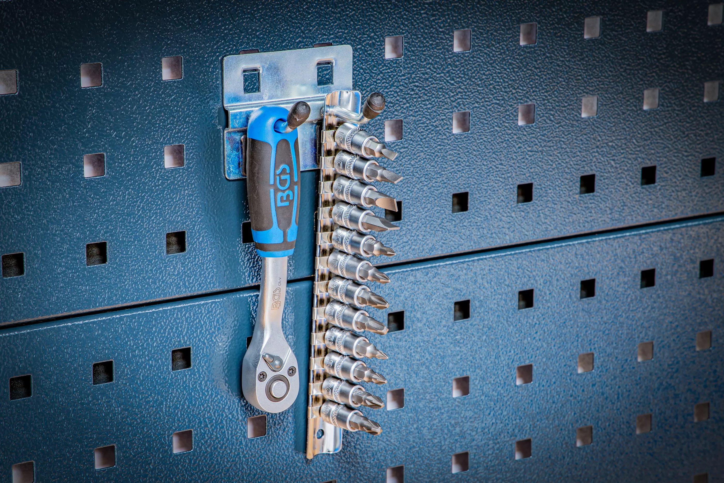 Dubbelkrok-sats | 40 mm | För skåpvägg-system | 5 delar