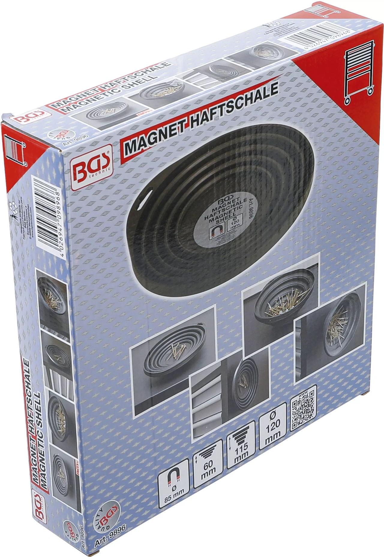 Magnetskål | vikbar | Ø 120 / 220 mm