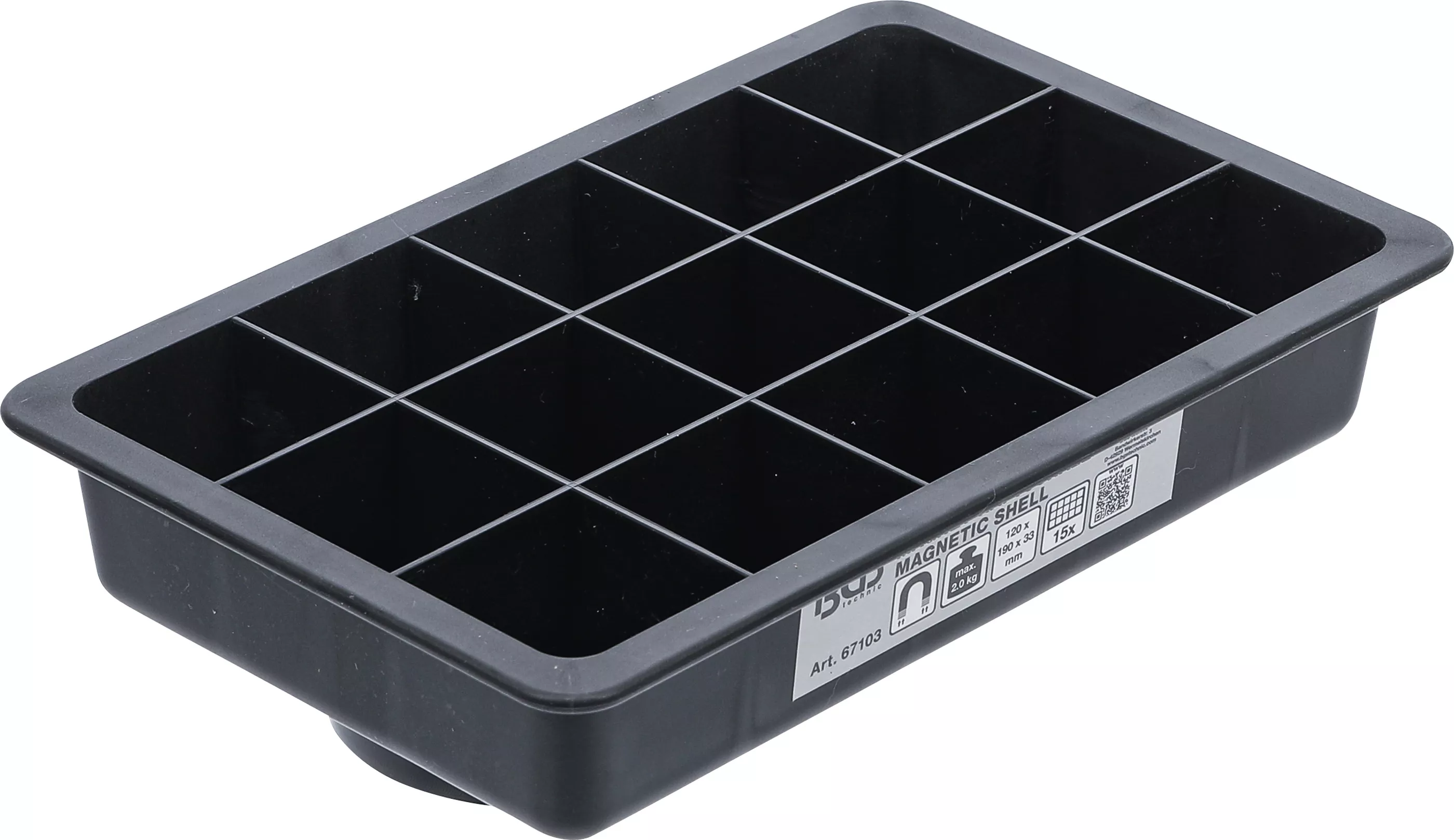 Magnet-skål | 15 fack | 120 x 190 mm
