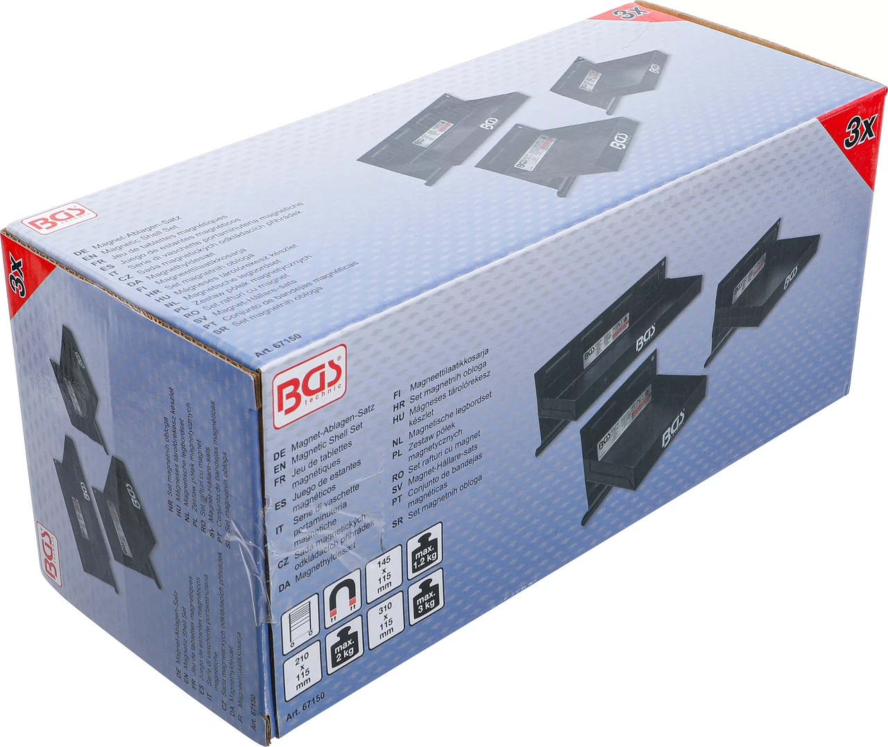 Magnet-Hållare-sats | 150 / 210 / 310 mm | 3 delar