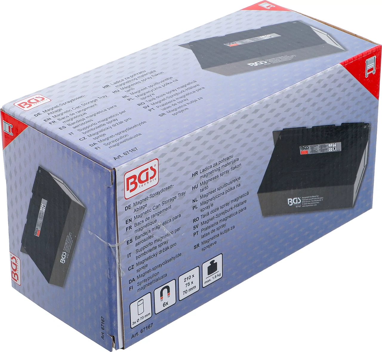 Magnet-Sprejburk-Hållare | 210 mm