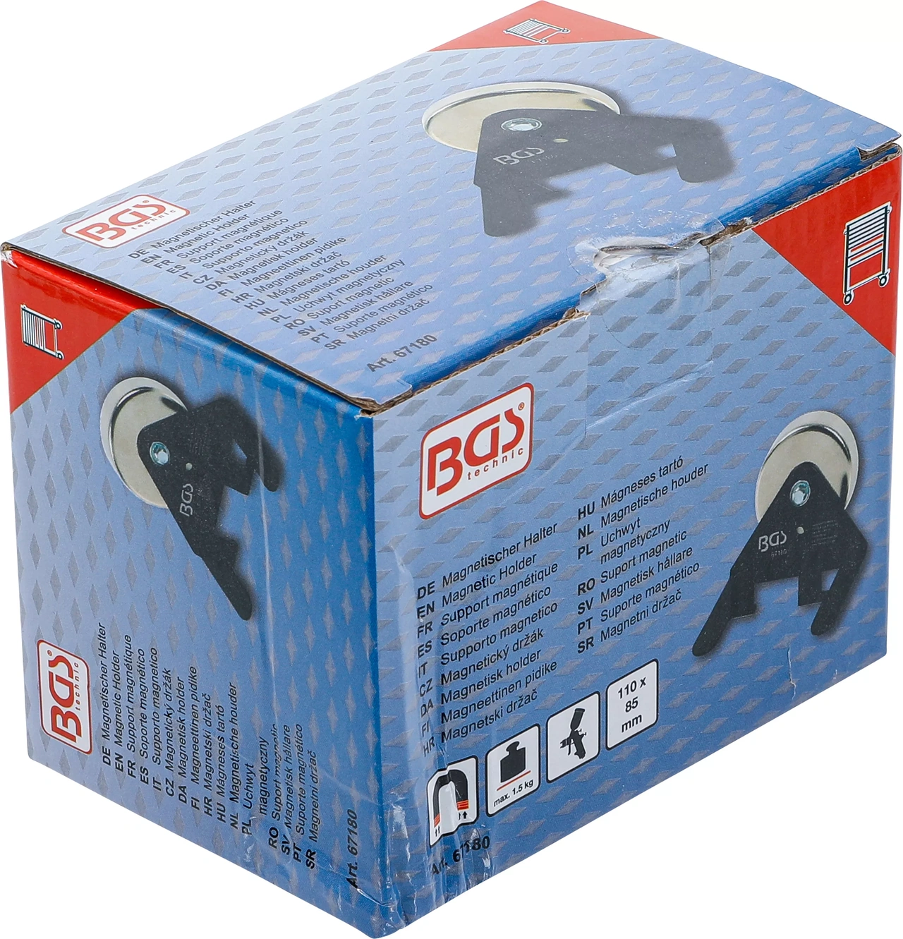 Magnetisk hållare | för färgsprutpistoler och lackeringspistoler