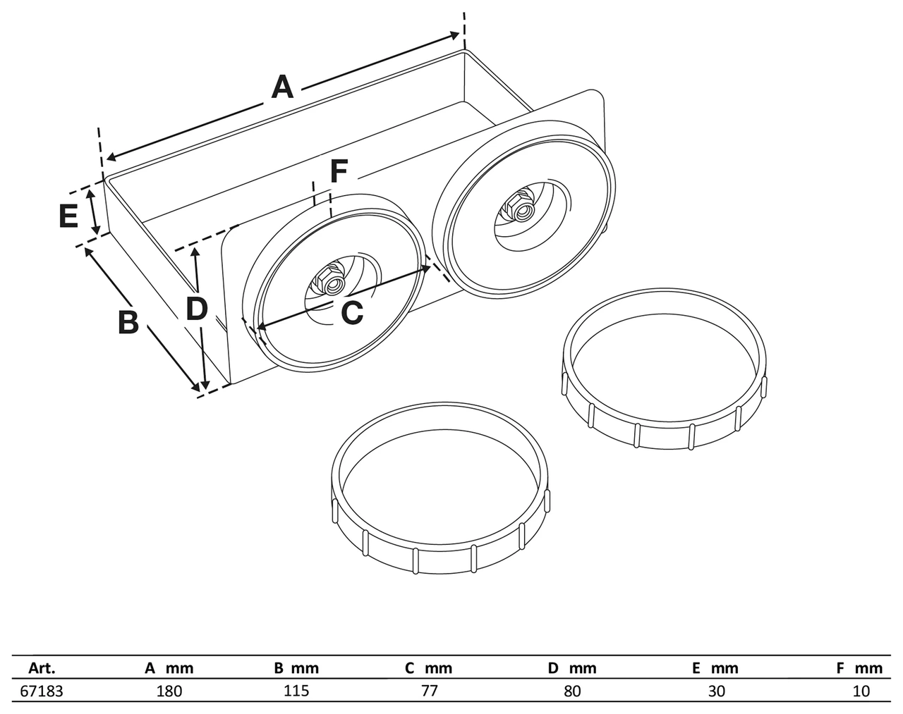 Magnetisk förvaringsbricka