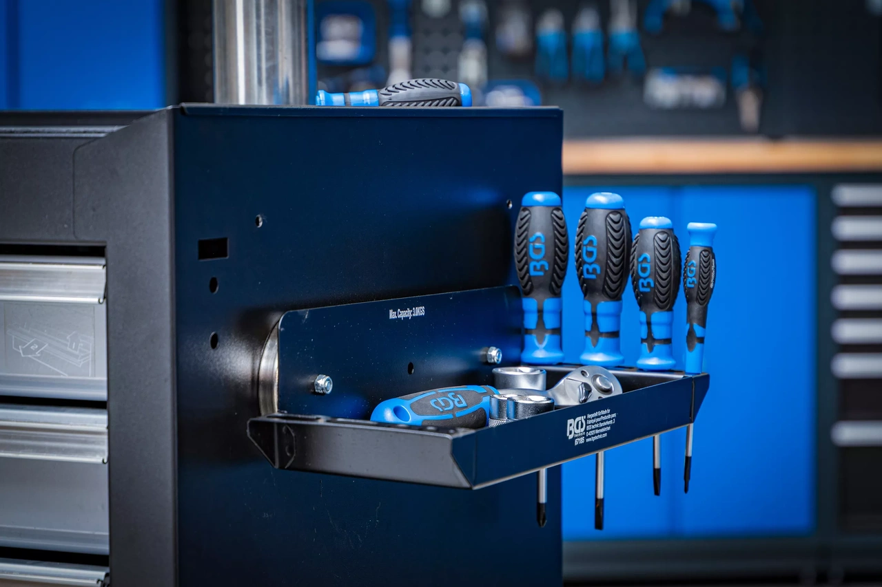 Magnetisk förvaringsbricka | med sidoskruvmejselhållare