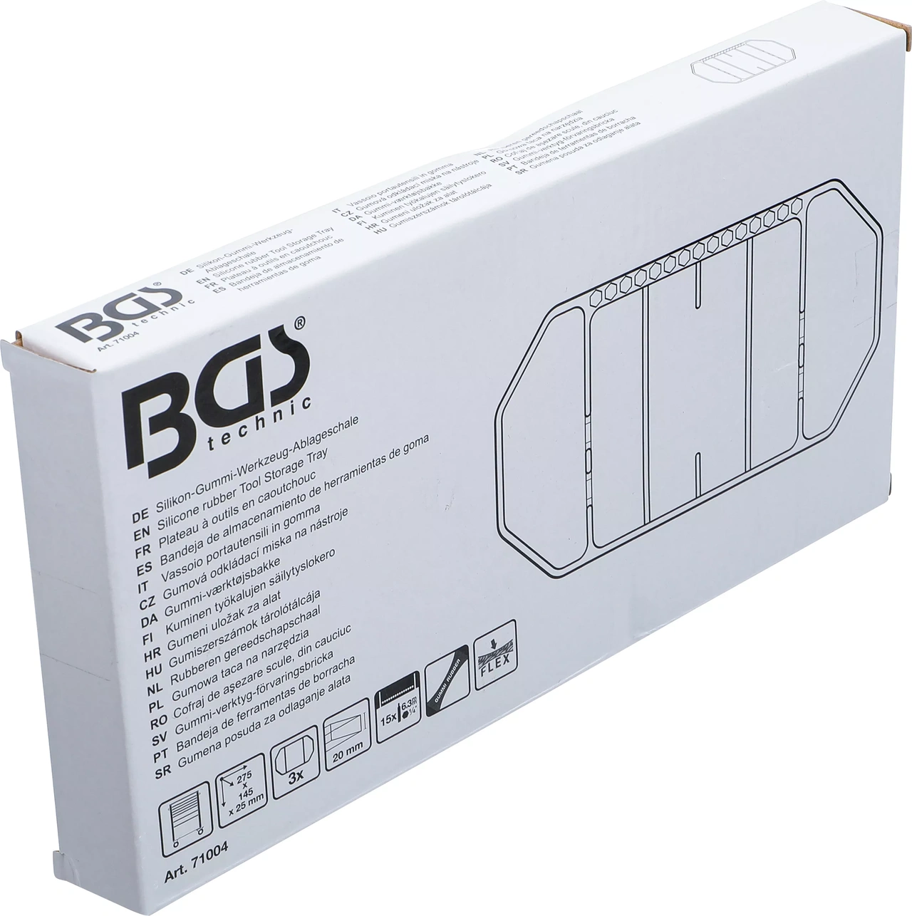 Gummi-verktyg-förvaringsbricka | Liten