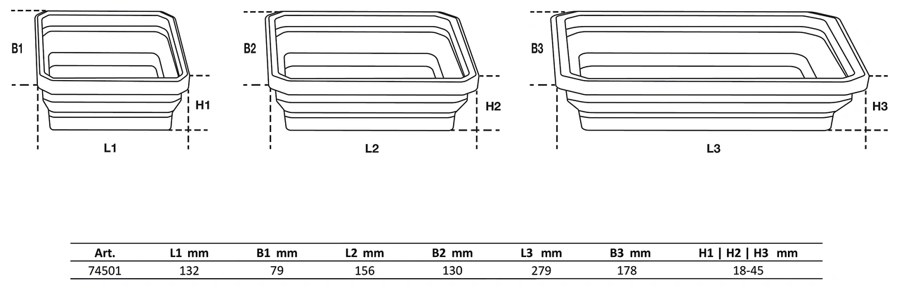 Magnet fodral set | Silikon | vikbar | 3 delar