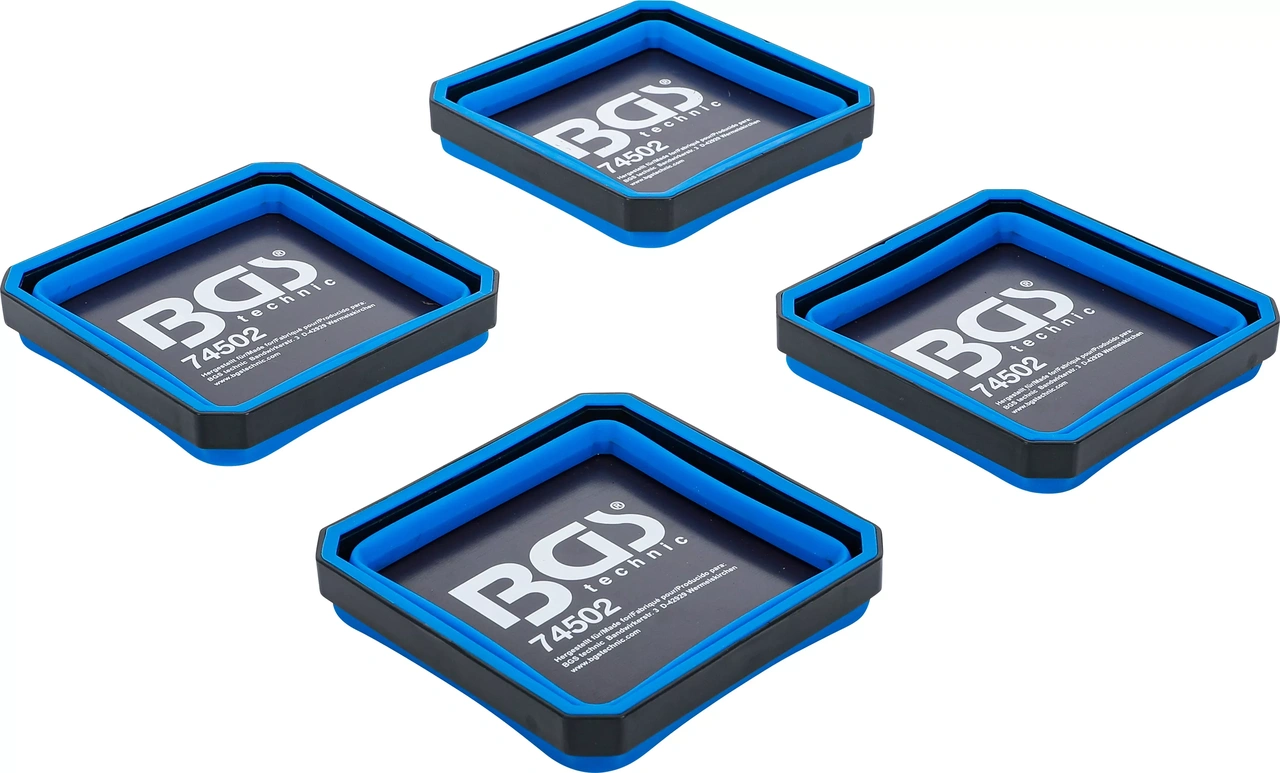 Magnet fodral set | Silikon | vikbar | 115 x 115 x 50 mm | 4 delar