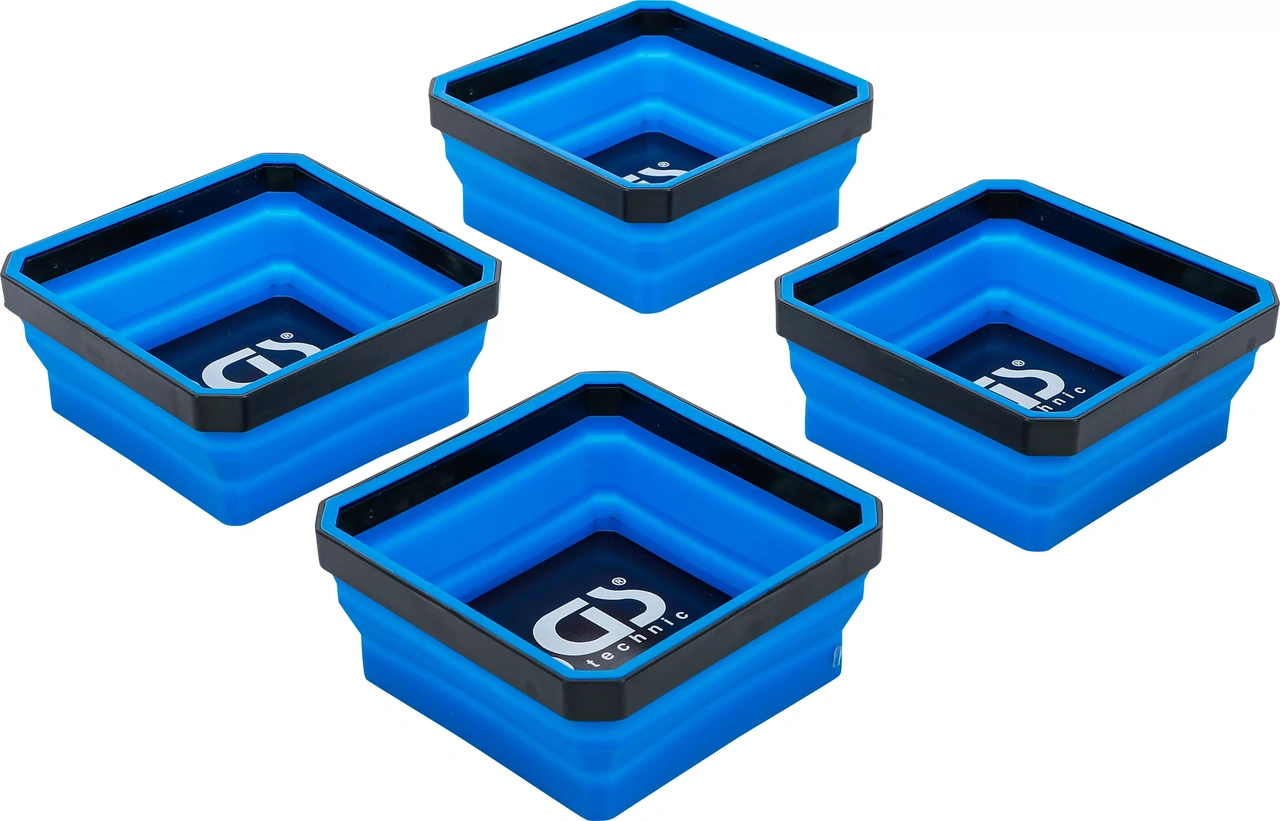 Magnet fodral set | Silikon | vikbar | 115 x 115 x 50 mm | 4 delar