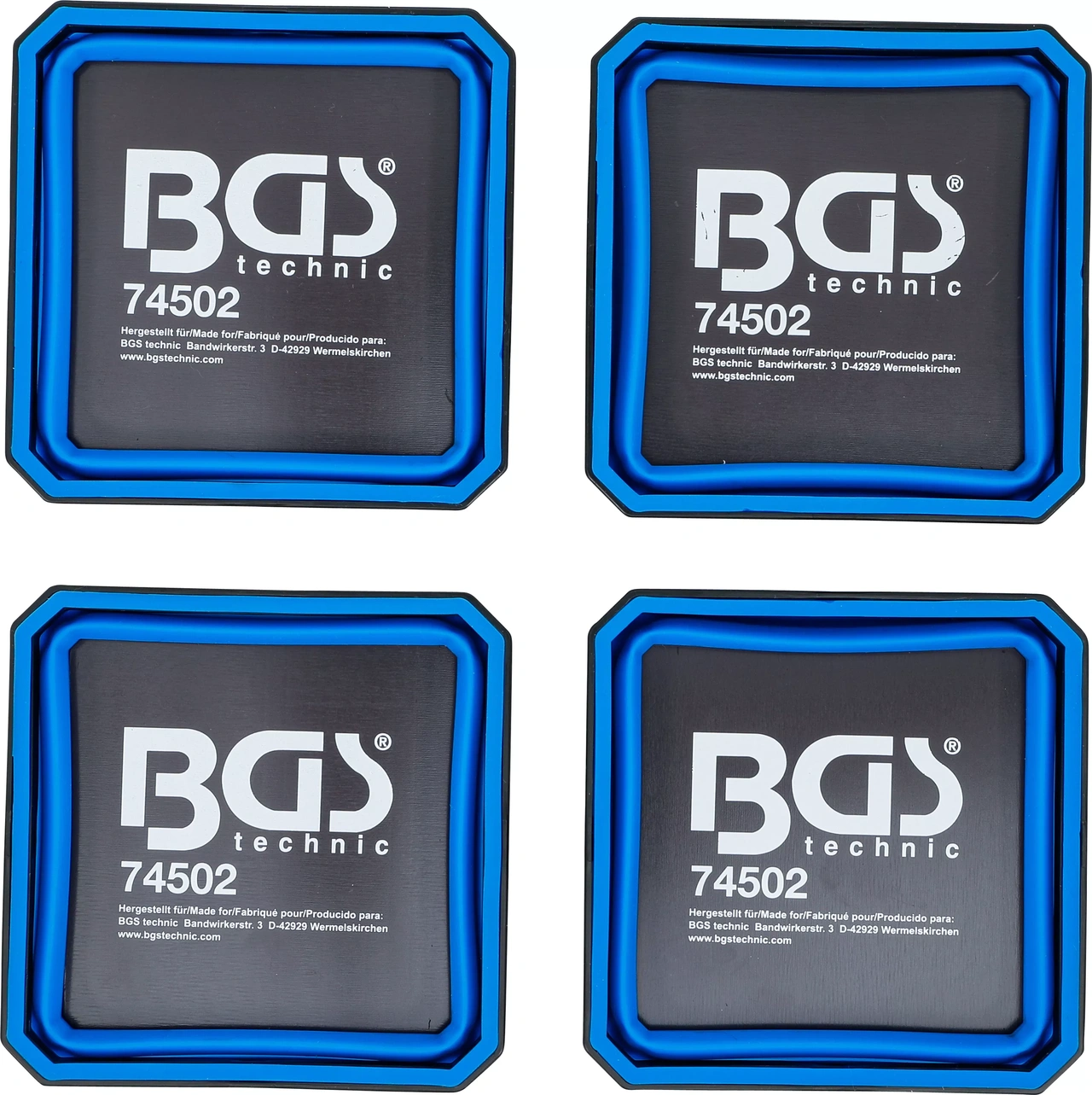 Magnet fodral set | Silikon | vikbar | 115 x 115 x 50 mm | 4 delar