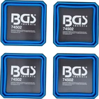 Magnet fodral set | Silikon | vikbar | 115 x 115 x 50 mm | 4 delar