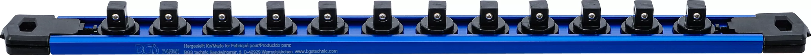 Hållarskena för 12 Hylsor | Magnetisk | för 10 mm (3/8")