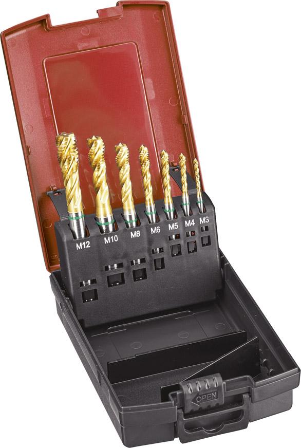 Maskingängtappsats HSSE UNI BH GT TiN M3-M12