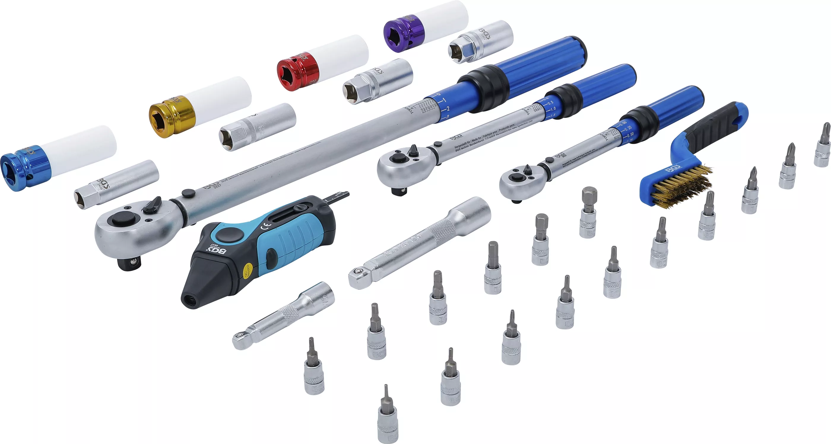 Momentnyckel-sats | 6,3 mm (1/4"), 10 mm (3/8"), 12,5 mm (1/2") | 31 delar