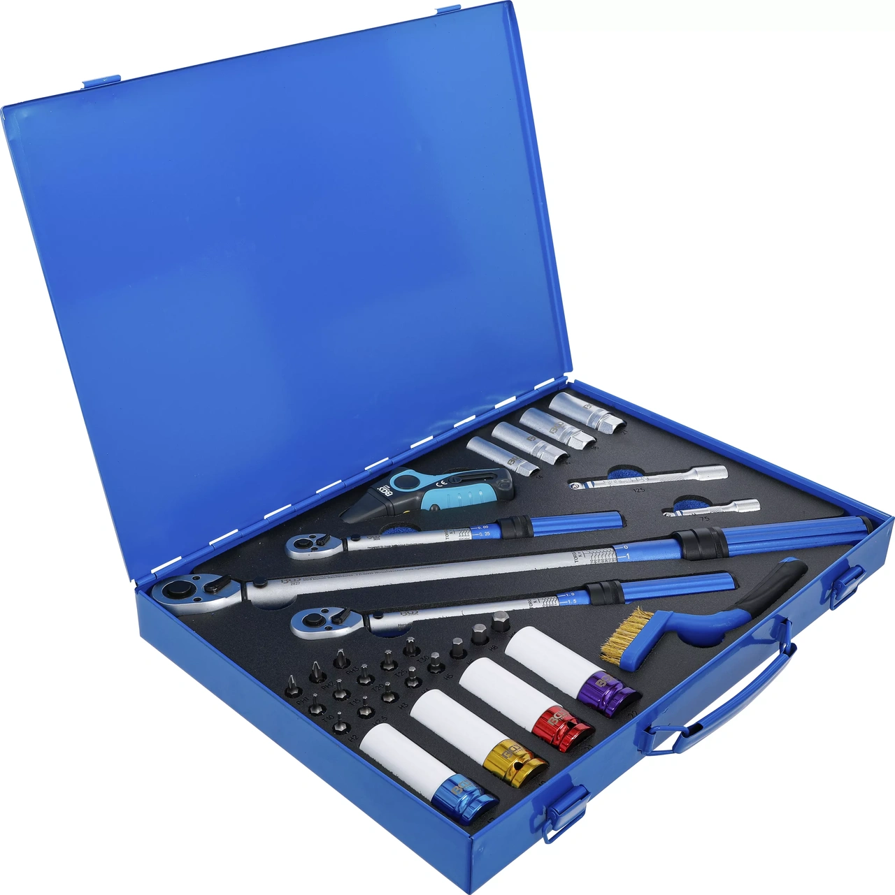 Momentnyckel-sats | 6,3 mm (1/4"), 10 mm (3/8"), 12,5 mm (1/2") | 31 delar