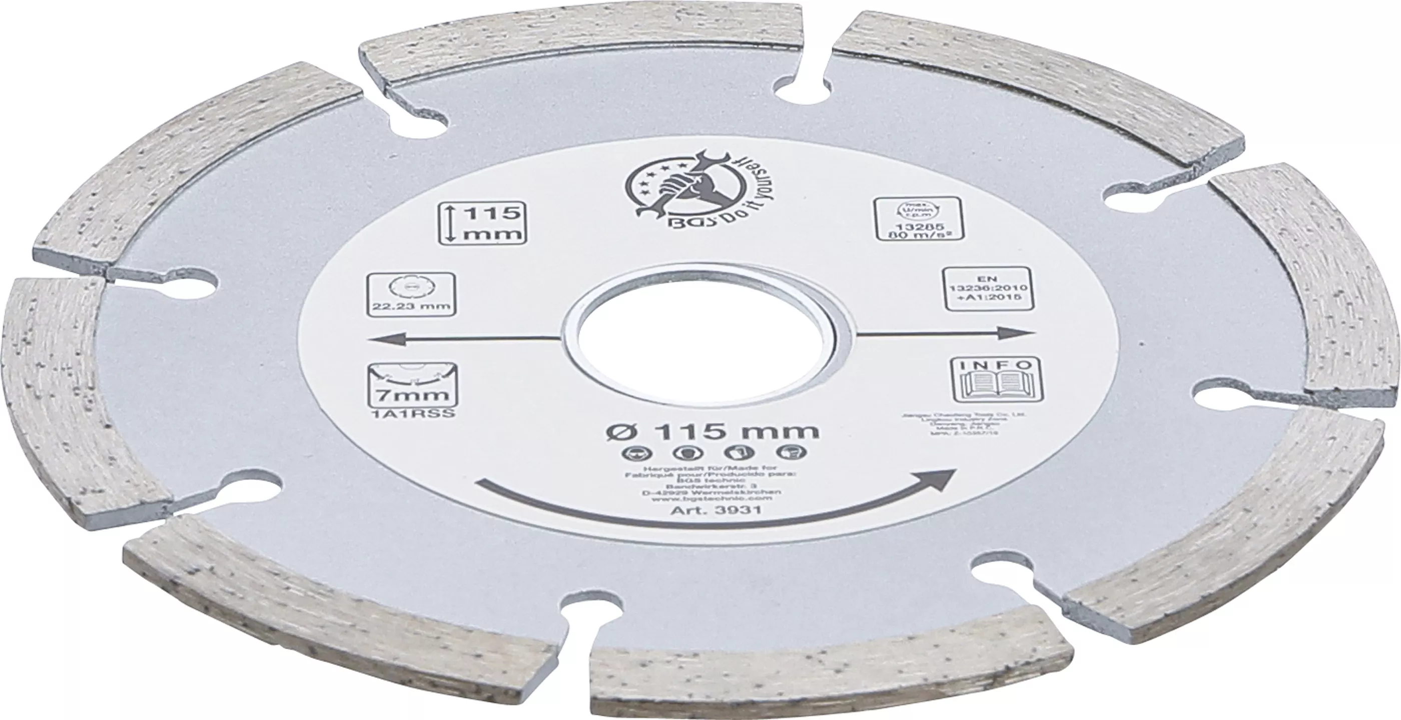 Diamantkapskiva segment
