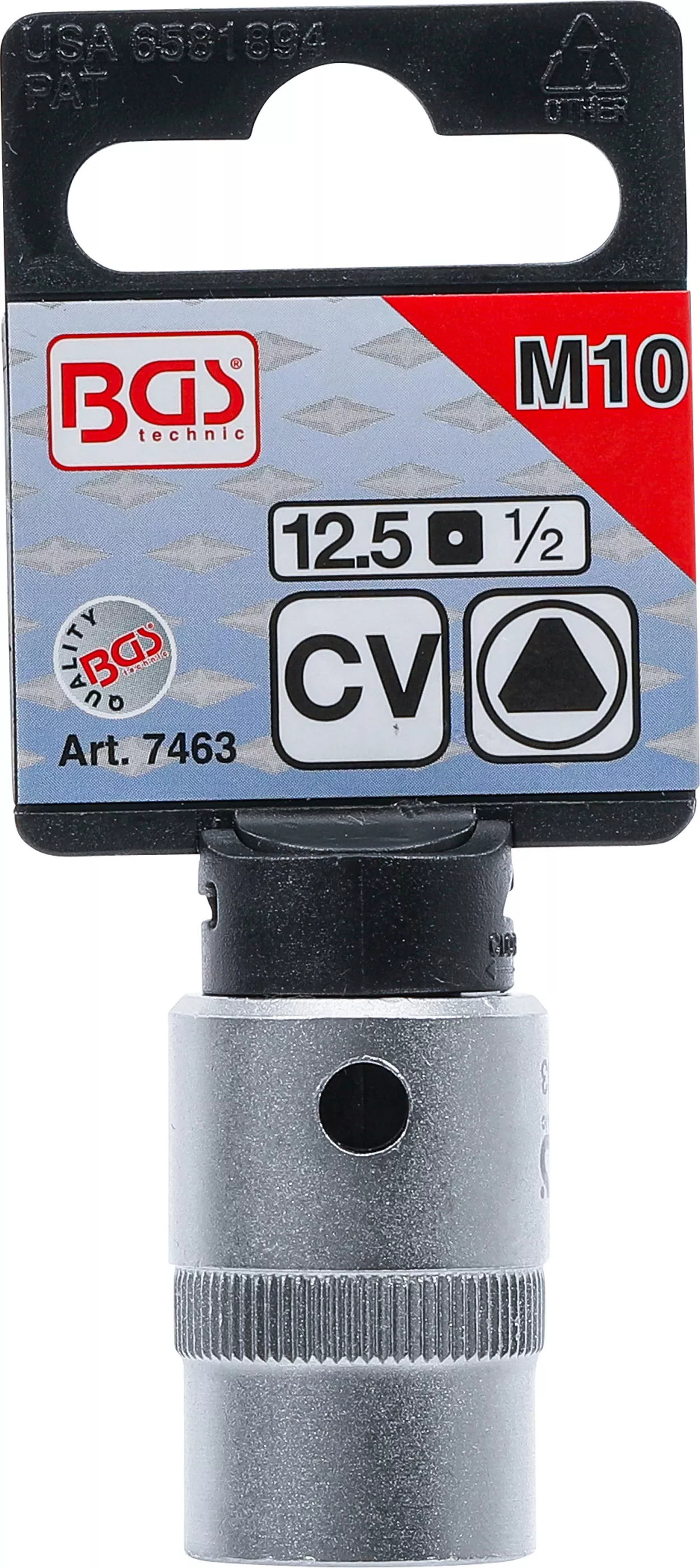 Hylsa 1/2" 3-kant M10 (15mm)