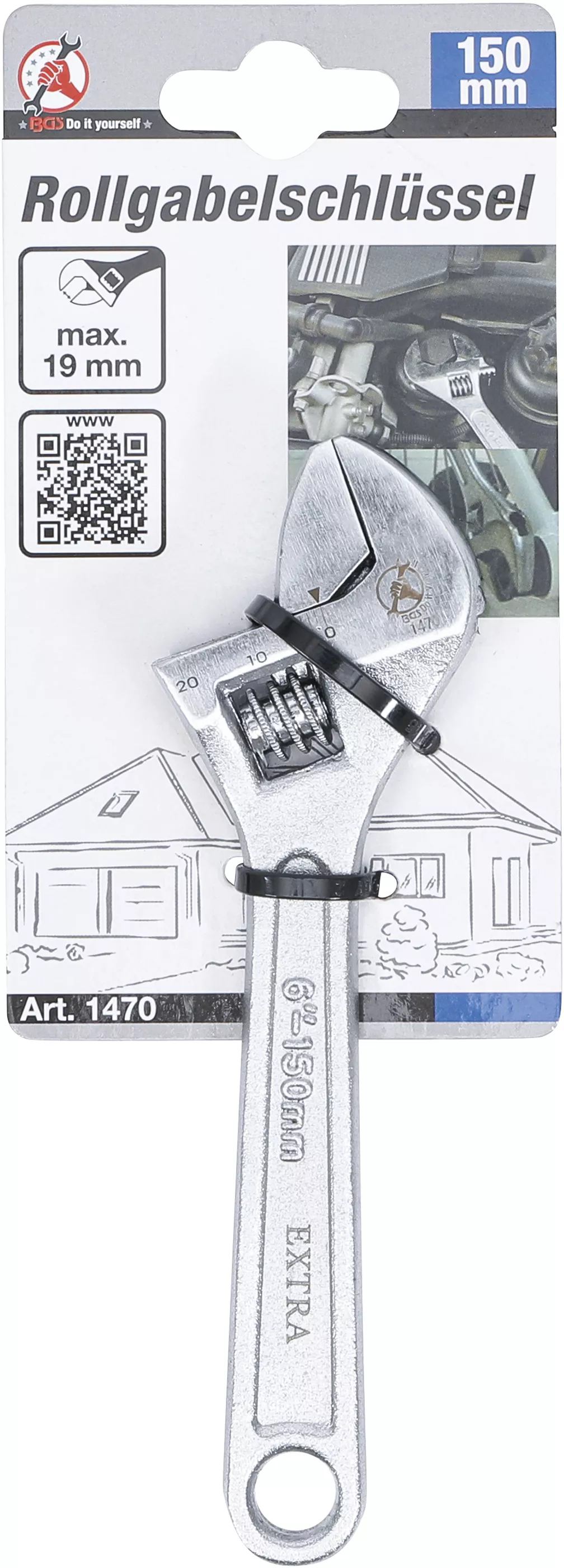 Skiftnyckel | 150 mm | 19 mm