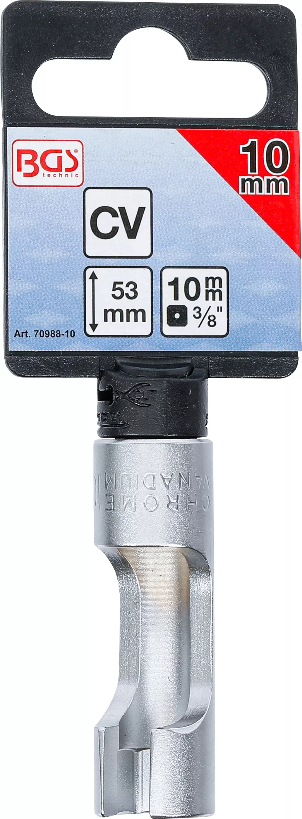 Specialhylsa, slitsad | 10 mm (3/8") | 10 mm