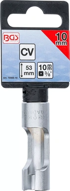 Specialhylsa, slitsad | 10 mm (3/8") | 10 mm