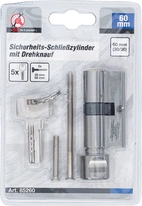 Säkerhetslåscylinder| med knopp | 60 mm