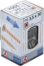 Universalskruv | T-Profil (för Torx) T10 | 3,5 x 30 mm | 200 st.