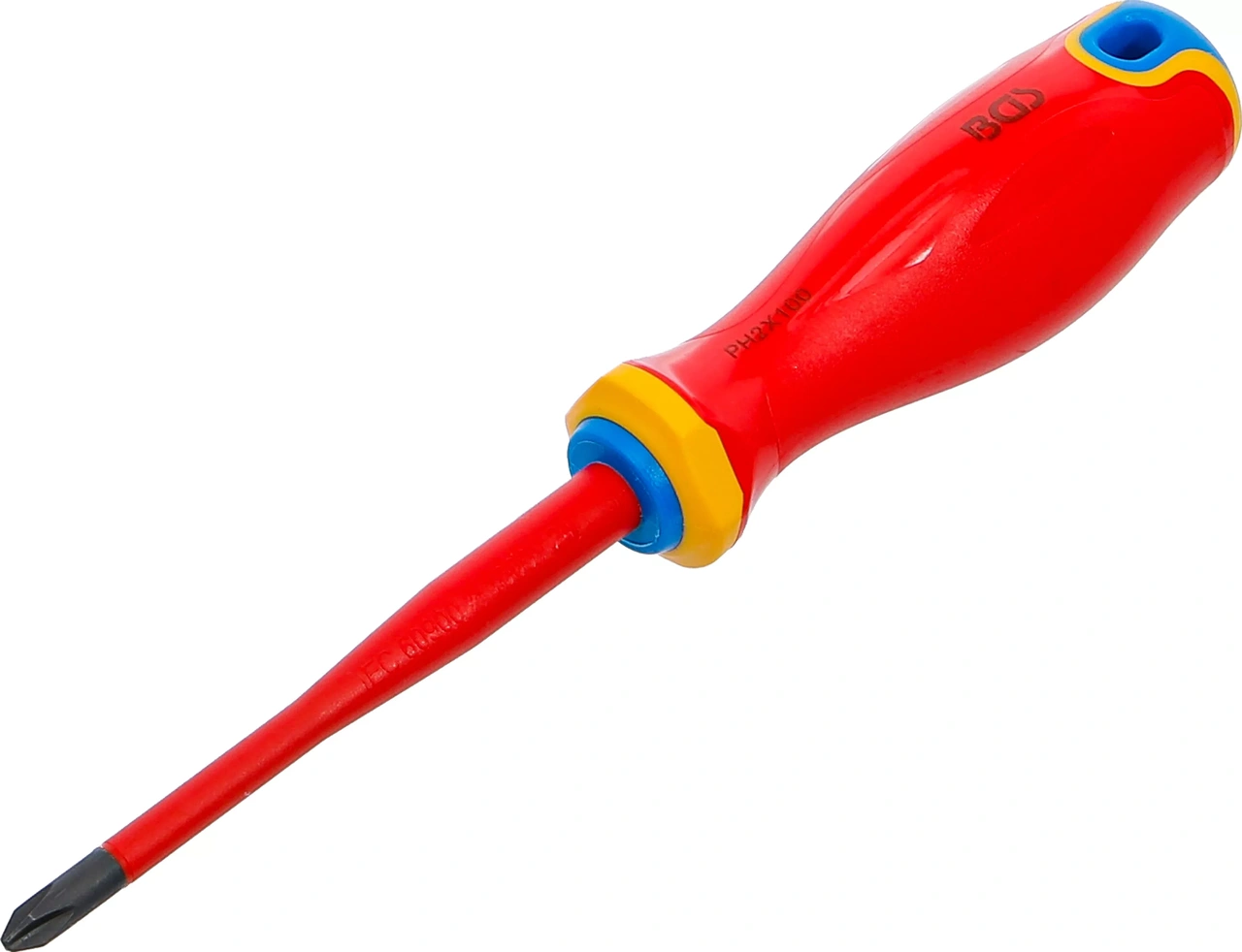 VDE-Skruvmejsel | Extra tunn spets | Krysspår PH2