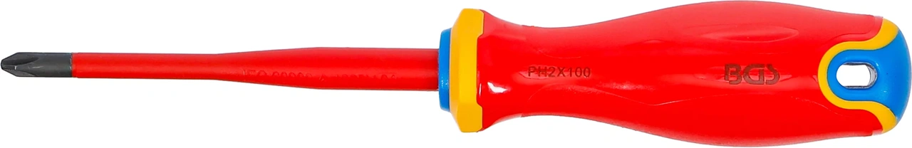 VDE-Skruvmejsel | Extra tunn spets | Krysspår PH2