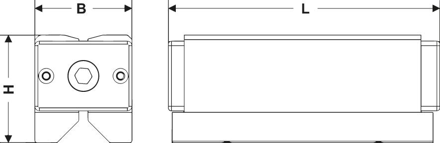 Magnetblock par 143x64x71mm