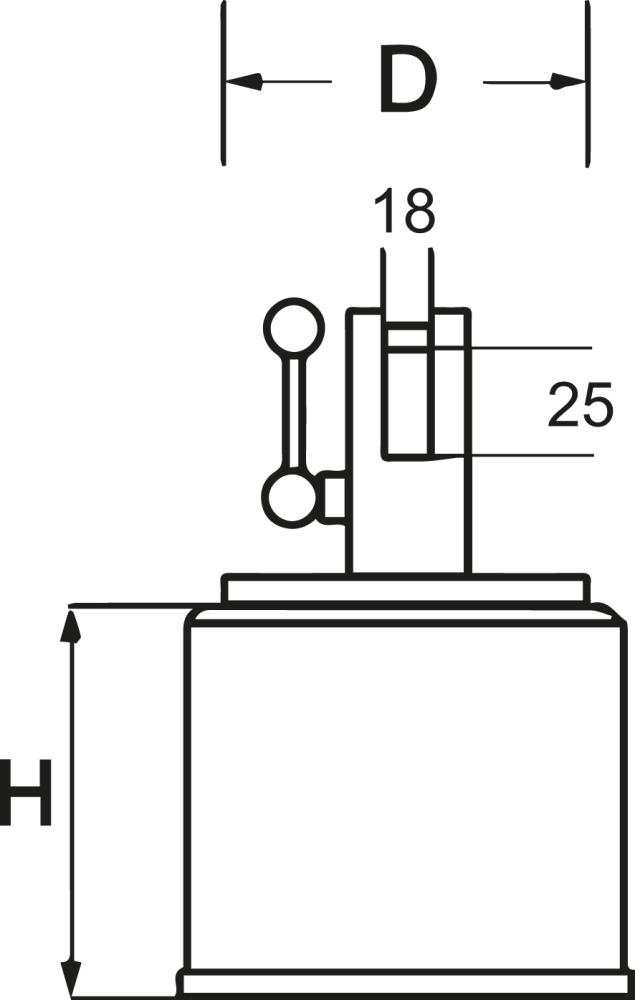 Magnet Ø44mm med T-skruv