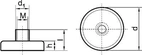Magnet med gänga 100x42mm, M12