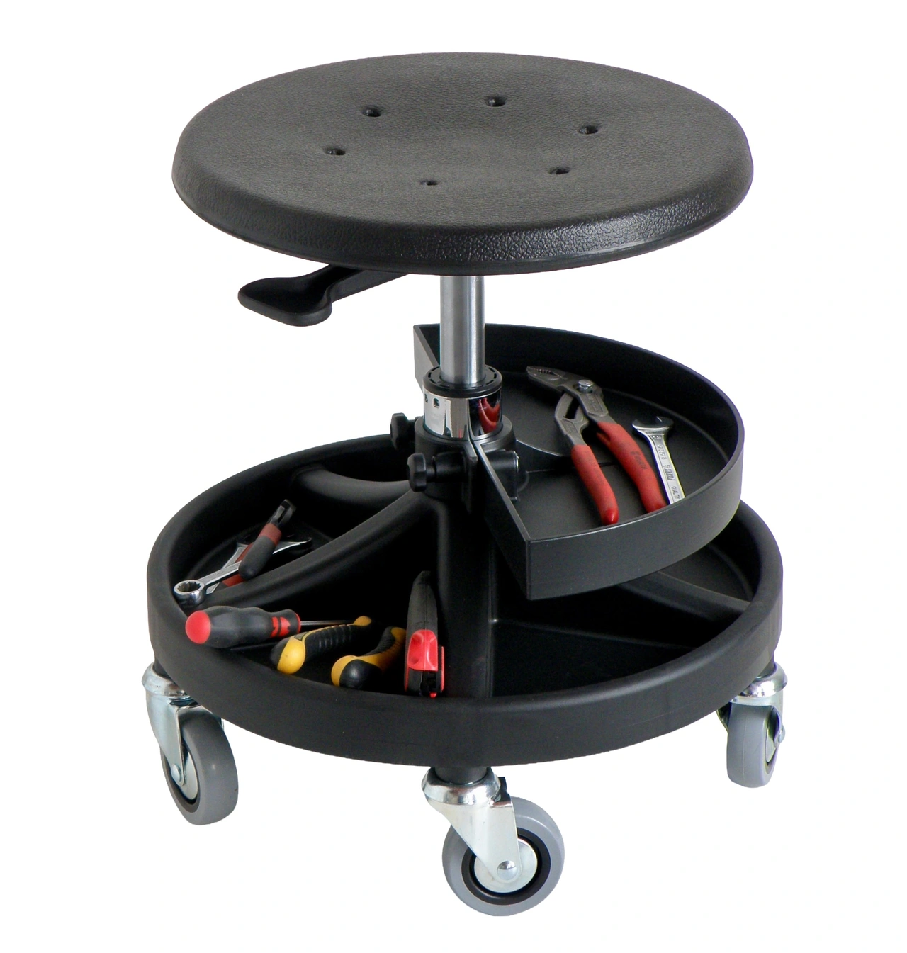 Verktygshylla, halv 180° för ATARAs åk & montörstol / Jockeystol