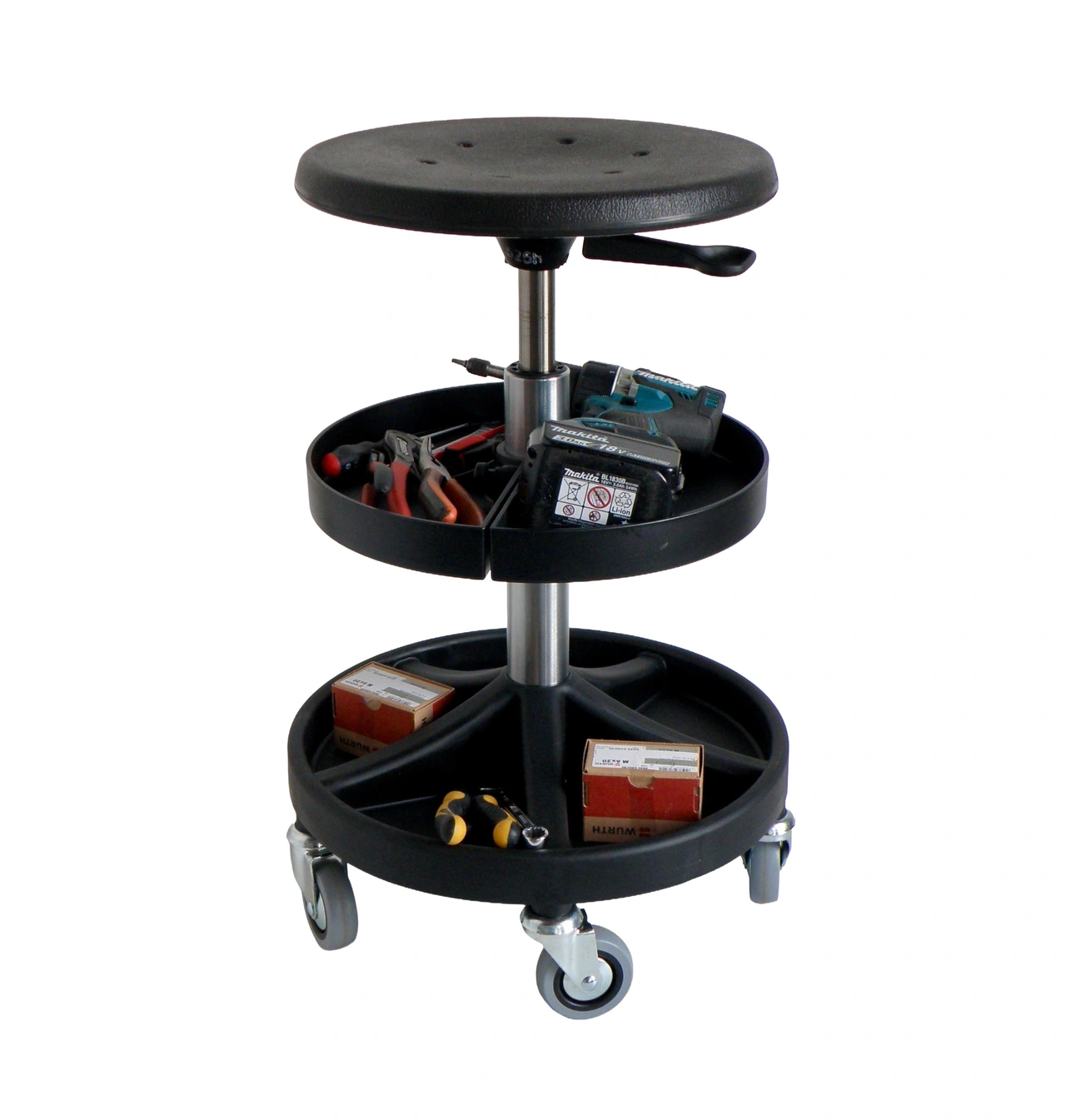 Verktygshylla, hel 360° för ATARAs åk & montörstol / Jockeystol