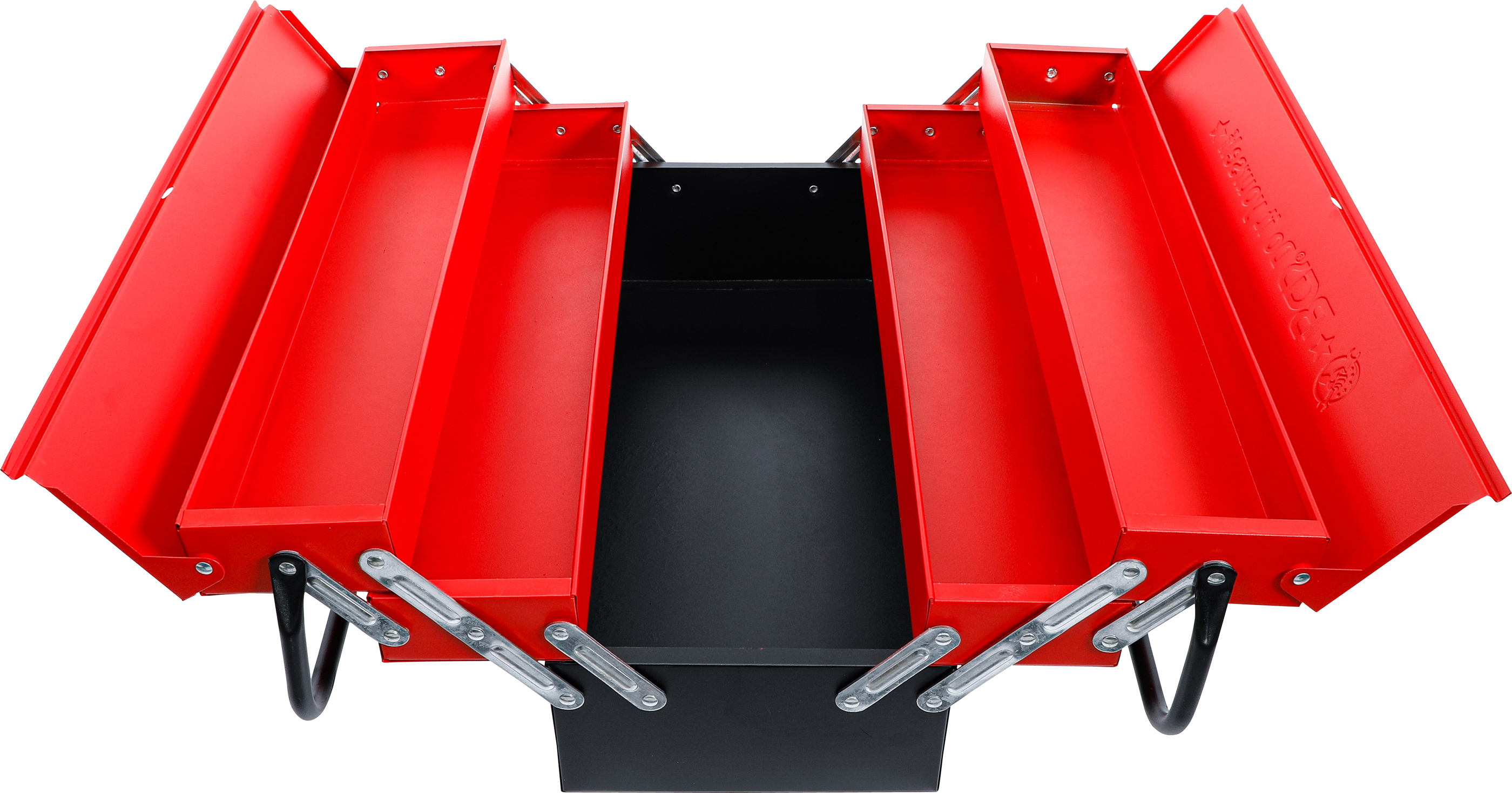 Verktygsväska i metall, tom