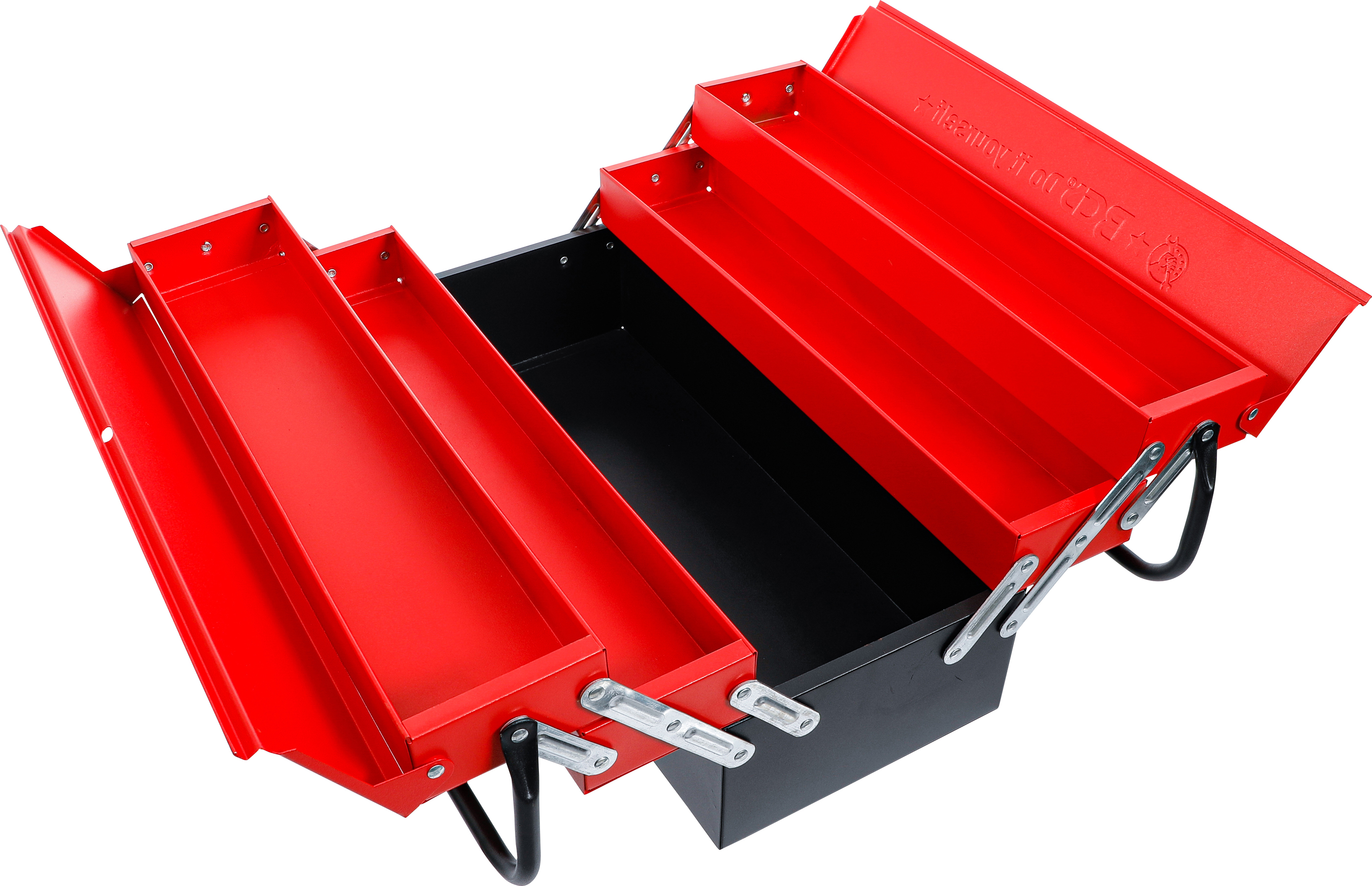 Verktygsväska i metall, tom