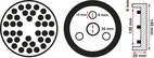 Gummiplattor | för lift | Ø 145 mm