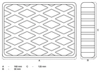 Gummiplattor | för lift | 160 x 120 x 30 mm