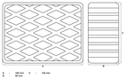 Gummiplattor | för lift | 160 x 120 x 60 mm