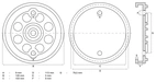 Gummiplattor | för lift | Ø 120 mm