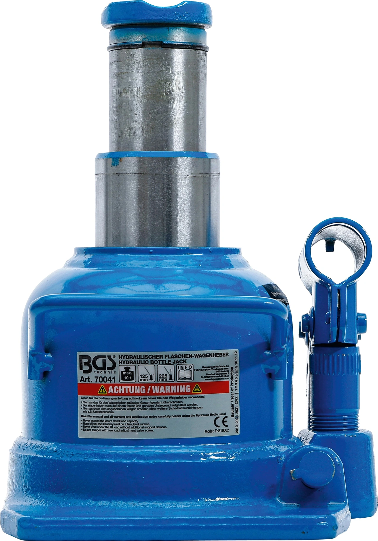 Hydraulisk flaskdomkraft | extra låg | 10 t