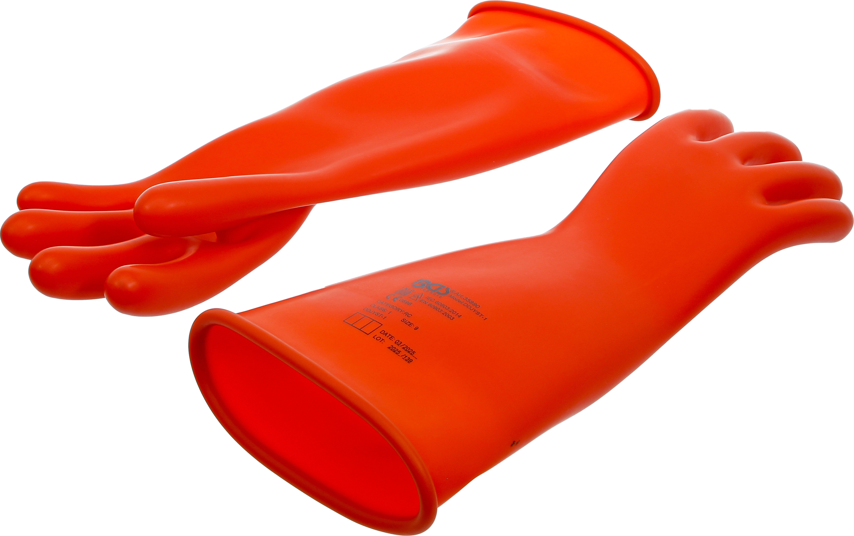 Elektrikerskyddshandskar | med naturlatex skyddande isolering
