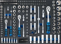 Verkstadsvagninlägg 3/3: Hylsnyckel-sats | 192 delar