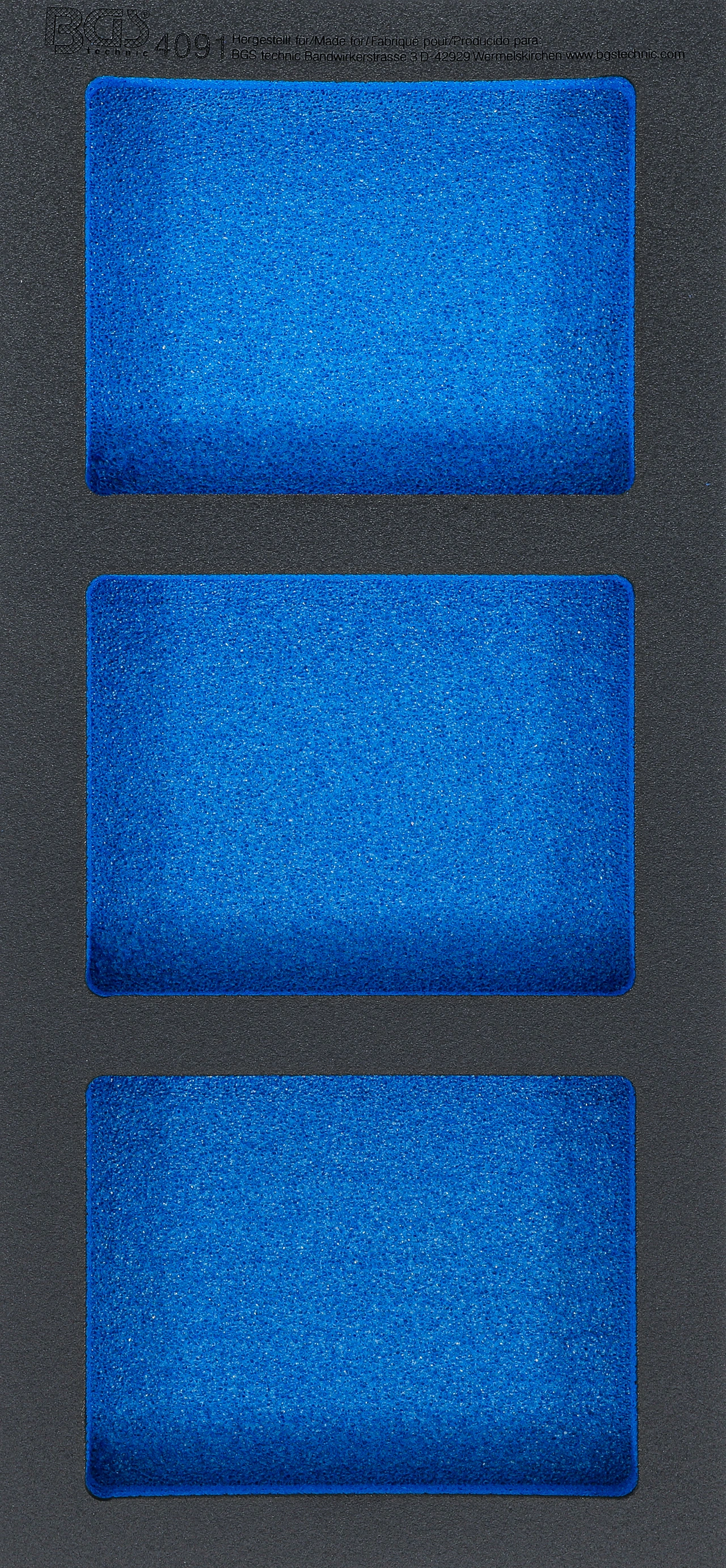 Verkstadsvagninlägg 1/3, tom: 3 Förvarignsfack | 408 x 189 x 32 mm