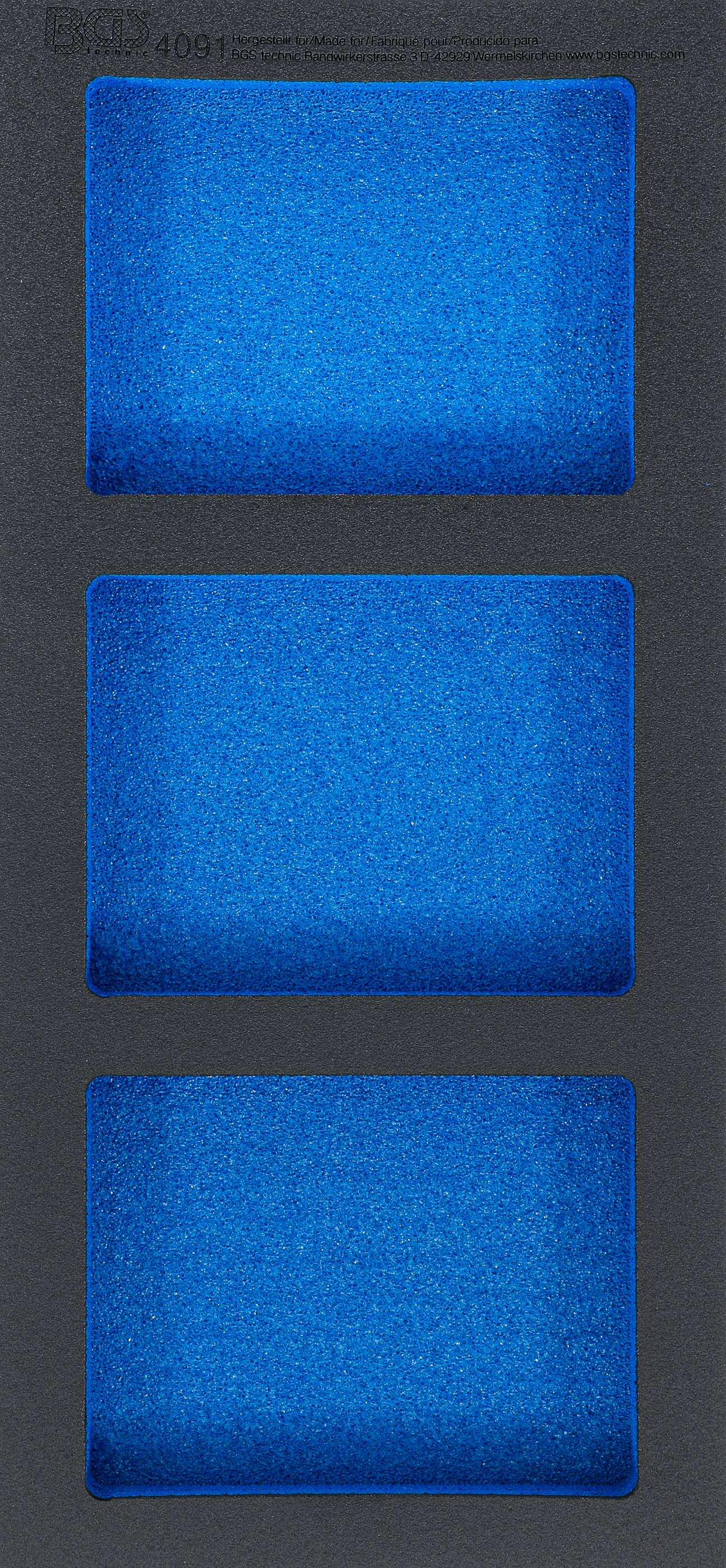 Verkstadsvagninlägg 1/3, tom: 3 Förvarignsfack | 408 x 189 x 32 mm