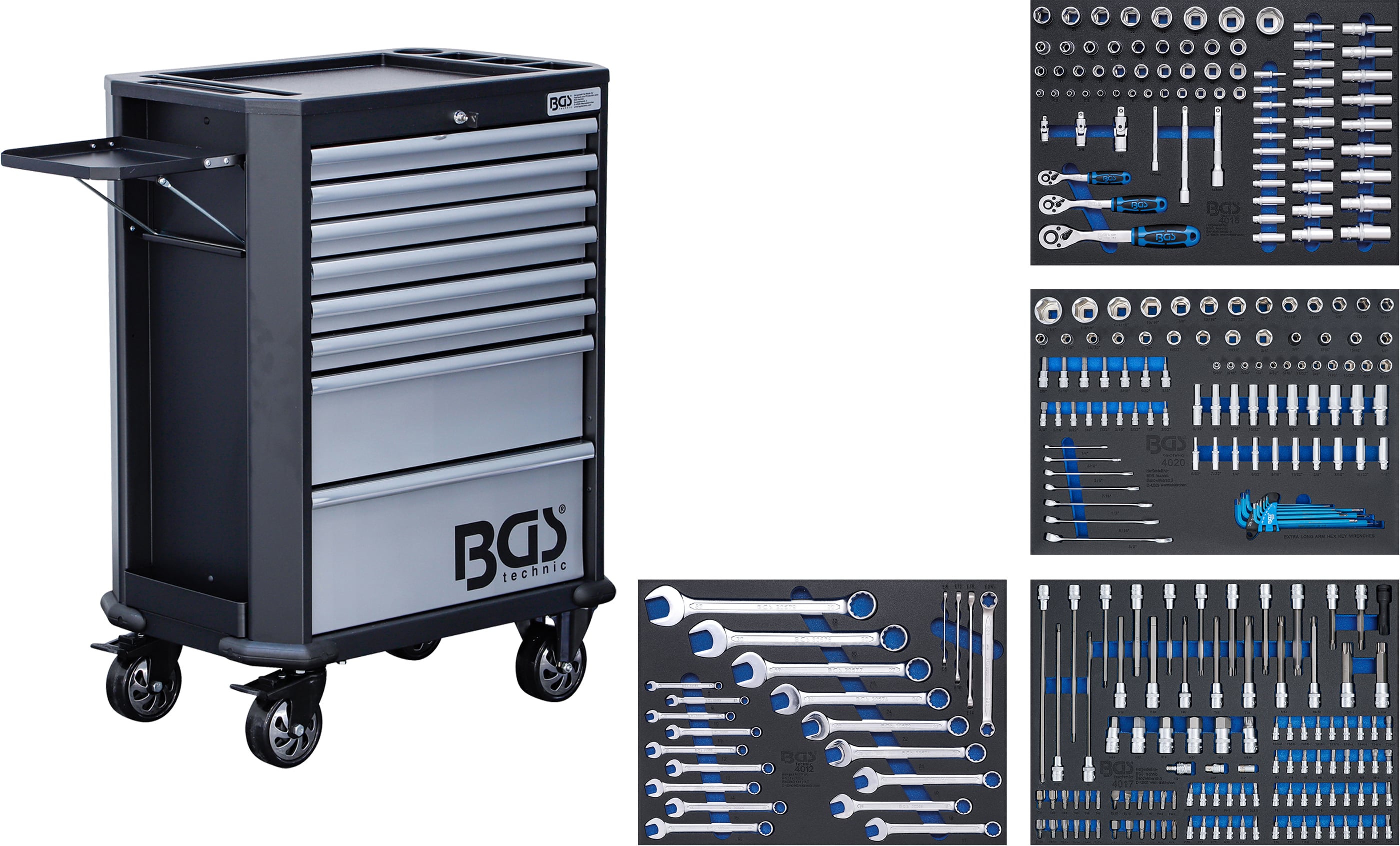 Verkstadsvagn | 8 Lådor | med 296 Verktyg