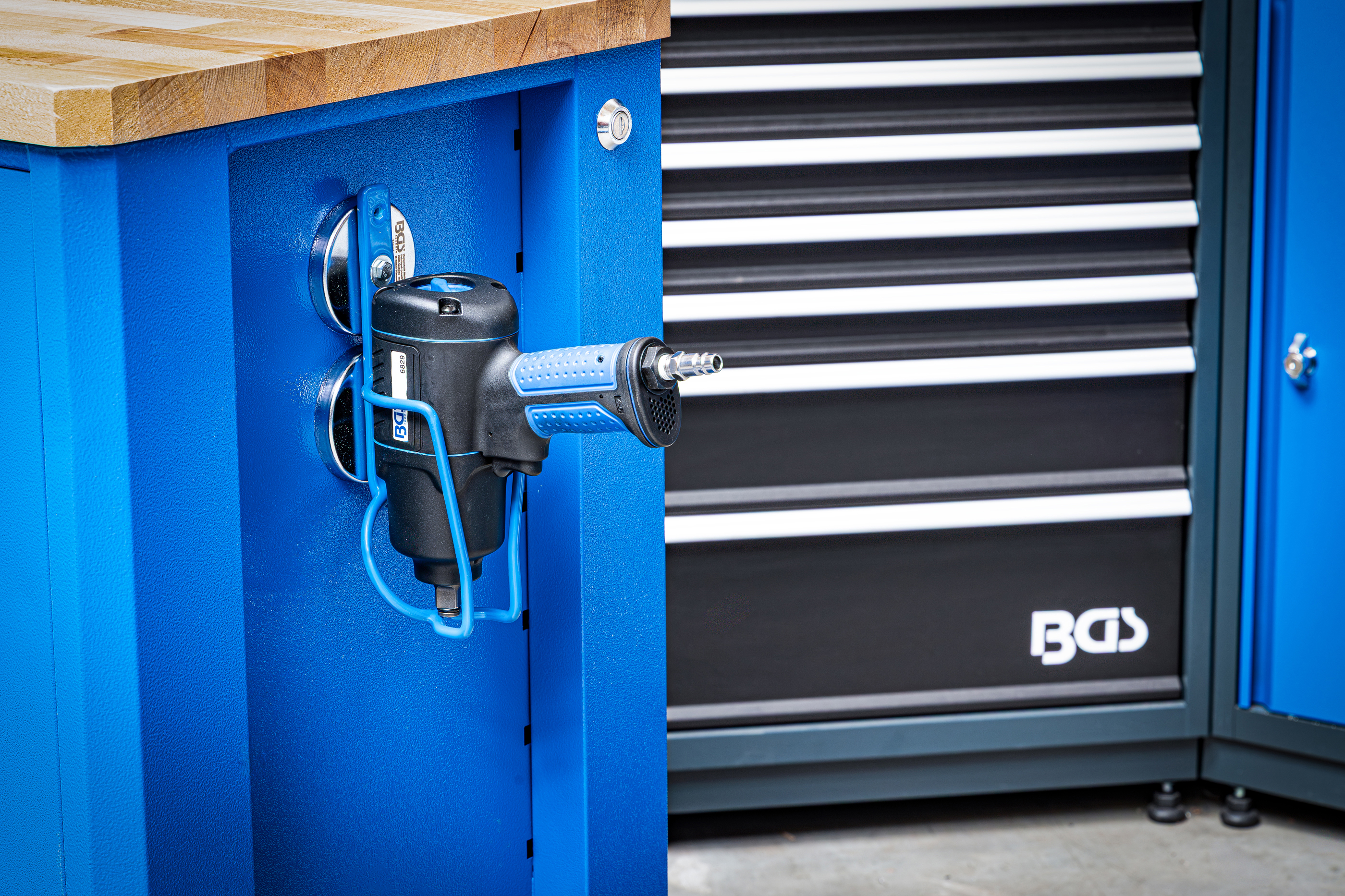 Magnetisk hållare | för tryckluft-mutterdragare