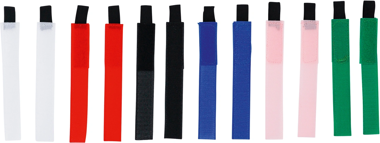 Kardborreband-sortiment | 20 x 190 mm | 12 delar