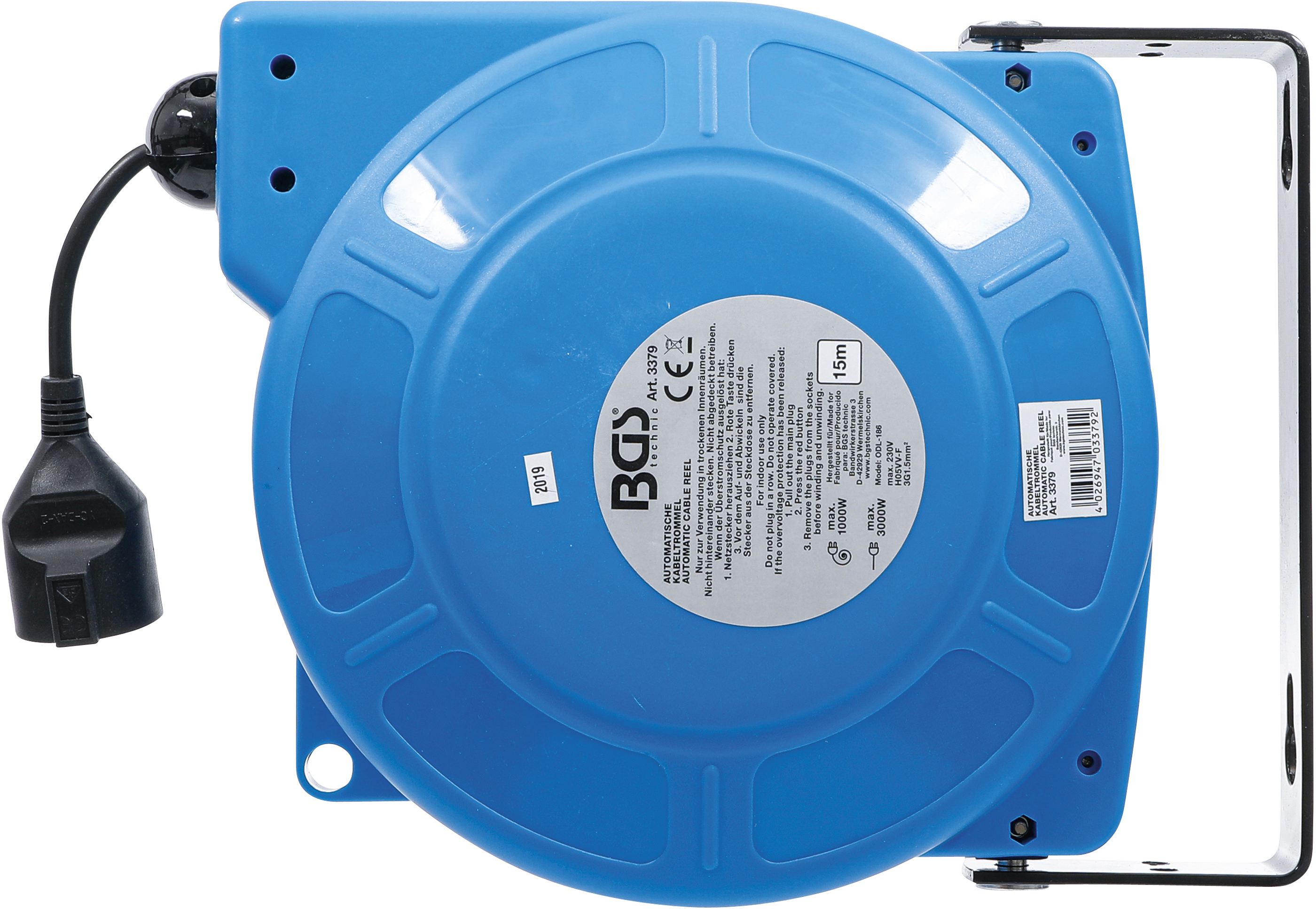 Automatisk kabeltrumma | 15 m