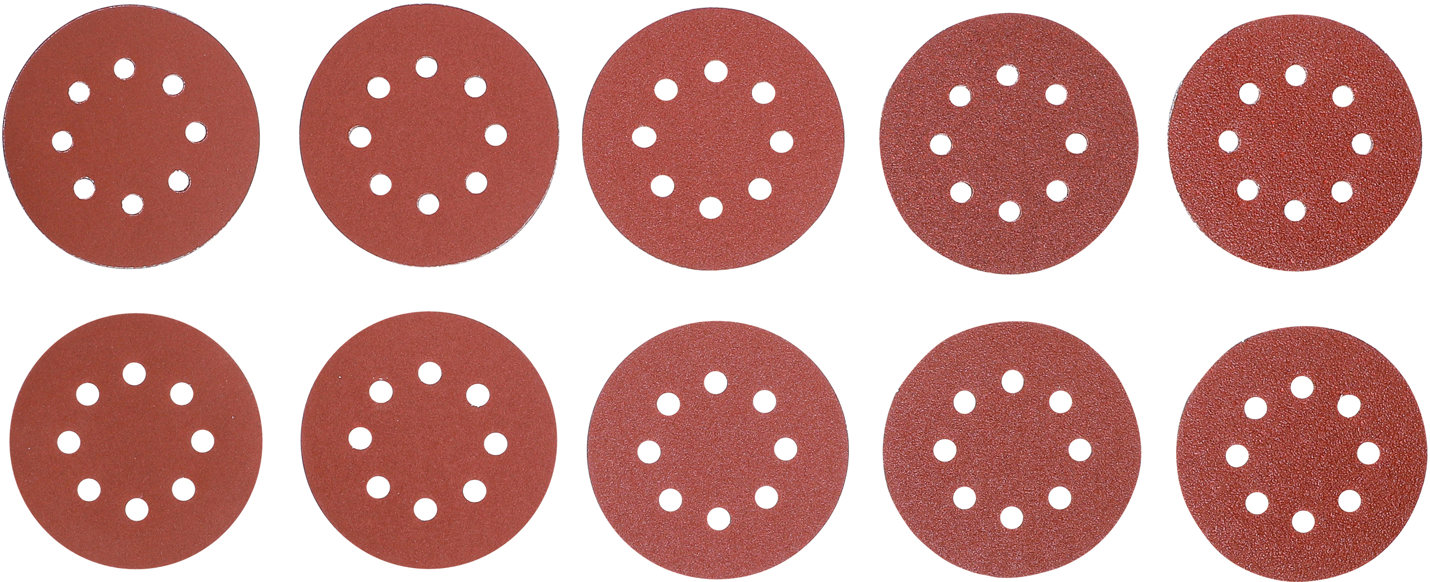 Slipblad-sats för excenterslip | Ø 125 mm | K 40 - 180 | 25 delar