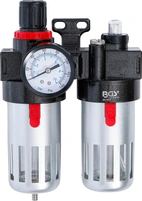 Tryckluft-filter / smörjarenhet med tryckregulator