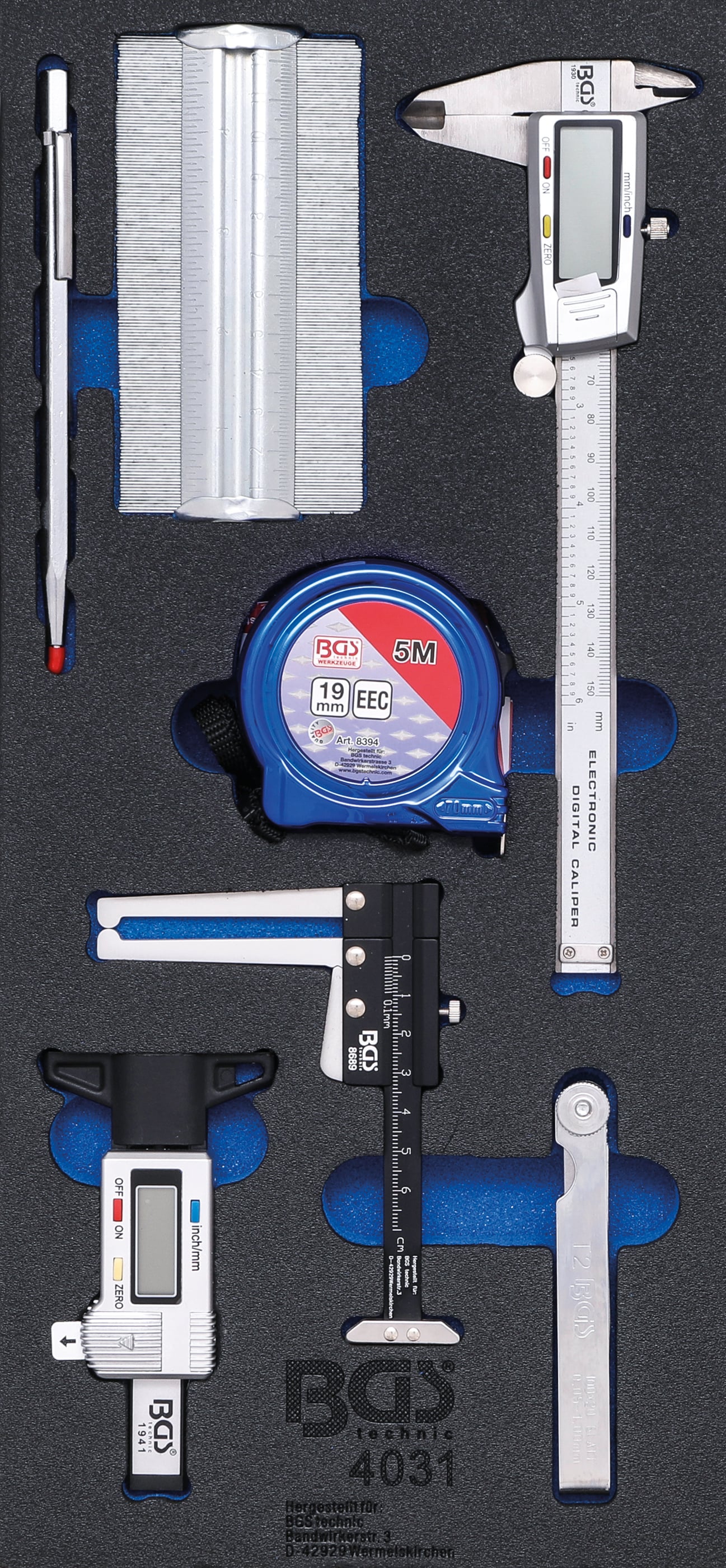 Verkstadsvagninlägg 1/3: Mätverktygs-sats | 7 delar